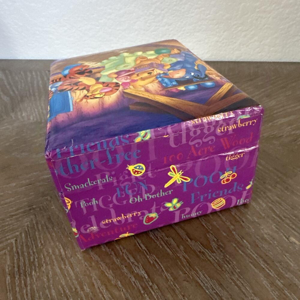 Winnie The Pooh & Friends Square Storage‎ Jewelry Gift Box Vintage Y2K Purple - Picture 6 of 13